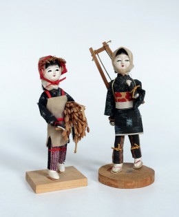 Japan Peasant Dolls Harvesting Rice